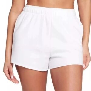 DSG Womens Oversized Fleece Shorts Pure White Size 2XL NWT